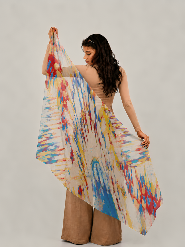 Freedom in Motion, Cotton/Modal Stole- 28x80 Inches