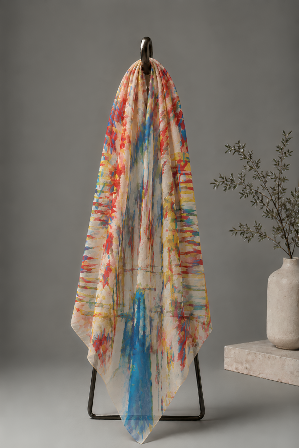 Freedom in Motion, Cotton/Modal Stole- 28x80 Inches