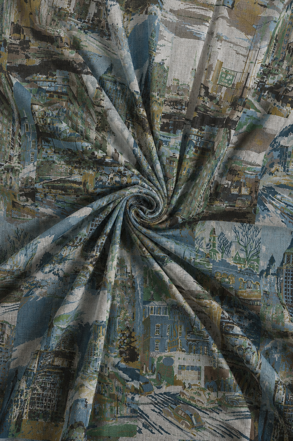 Metro Mosaic, Cotton/Modal Stole- 28x80 Inches